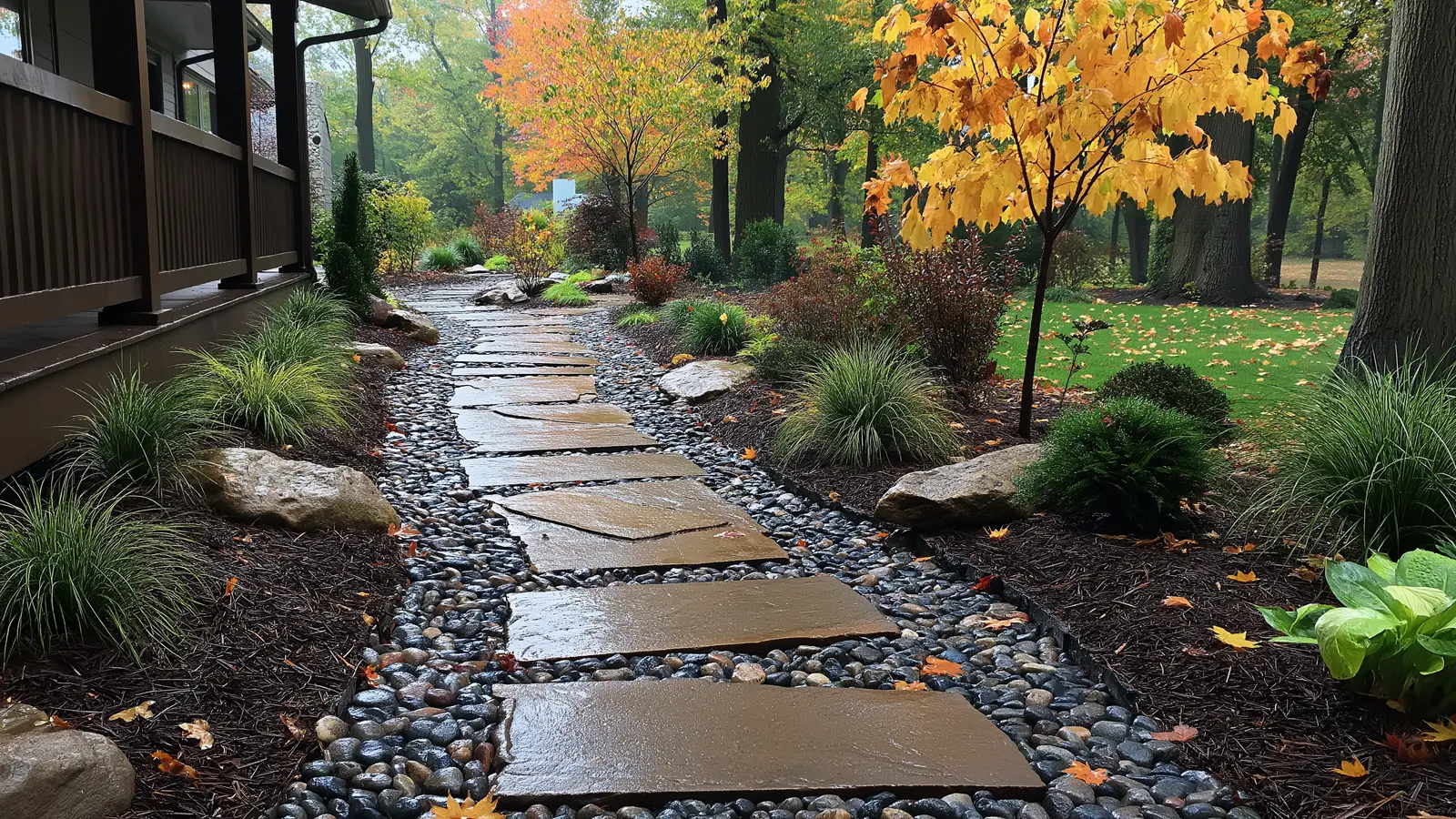 Fall Hardscape Maintenance: Prevent Damage from Leaves and Moisture Fall Hardscape Maintenance: Prevent Damage from Leaves and Moisture