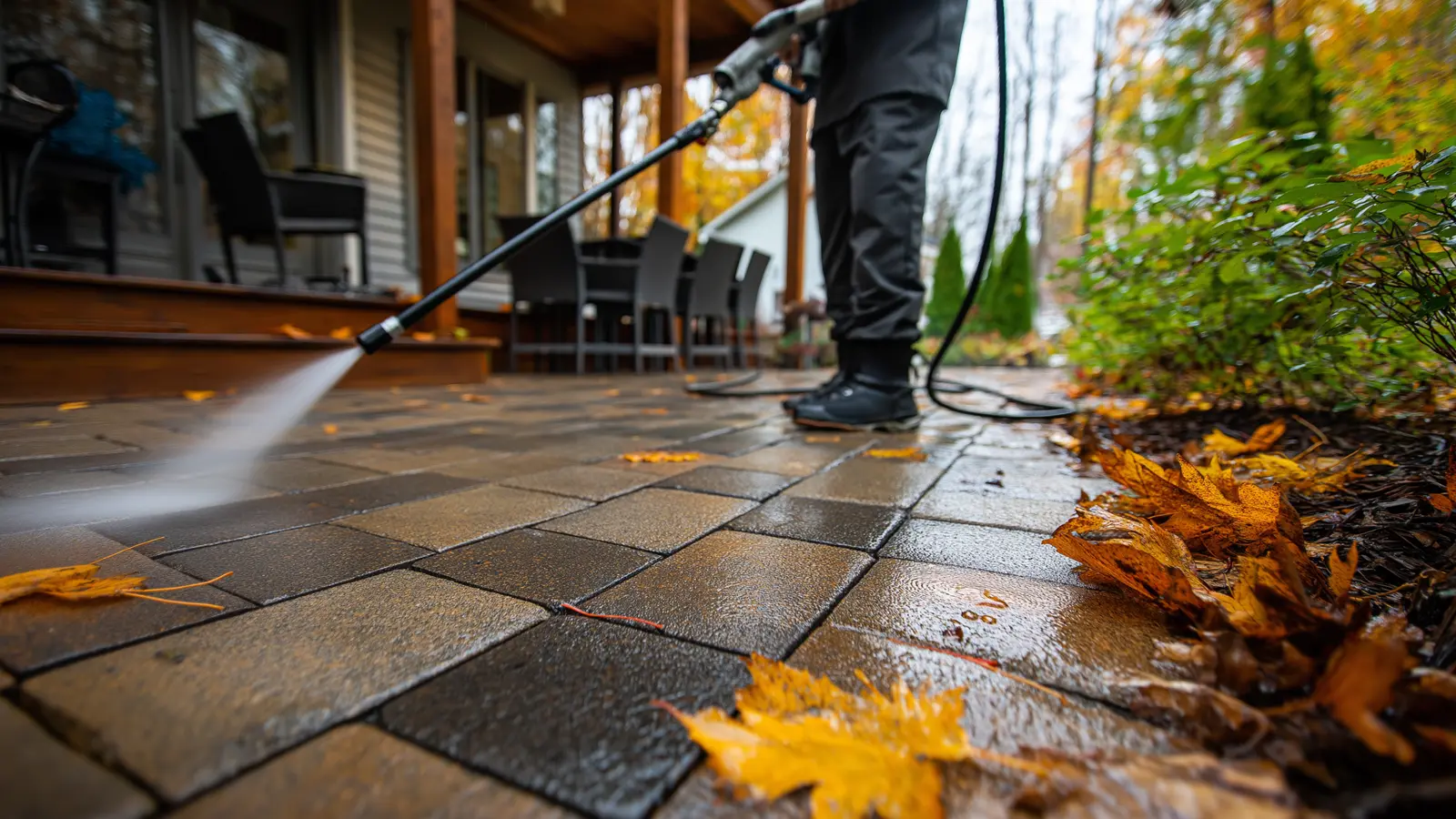 Fall Hardscape Maintenance: Prevent Damage from Leaves and Moisture Fall Hardscape Maintenance: Prevent Damage from Leaves and Moisture