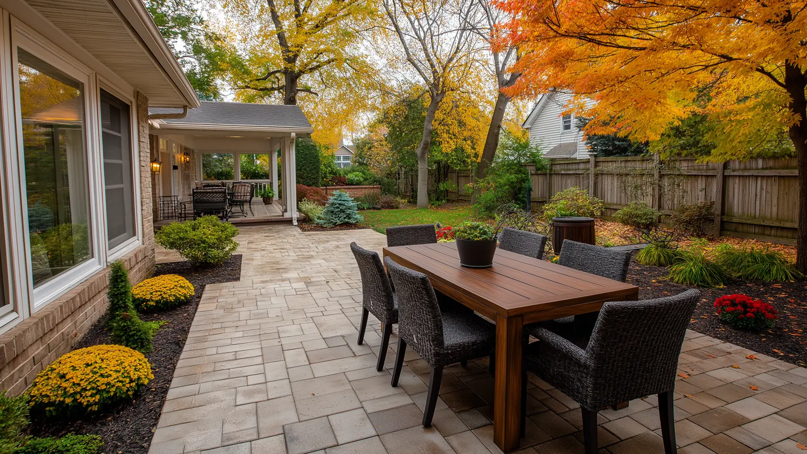Fall Hardscape Maintenance: Prevent Damage from Leaves and Moisture Fall Hardscape Maintenance: Prevent Damage from Leaves and Moisture