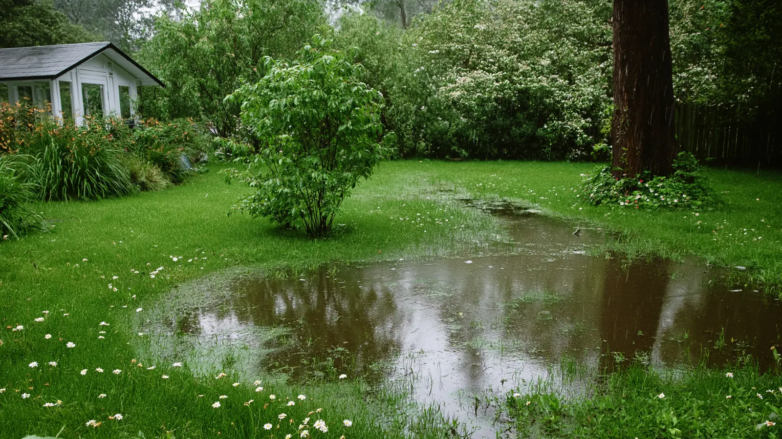Why Some Lawns Stay Wet All Year, Even When Drainage Looks Fine