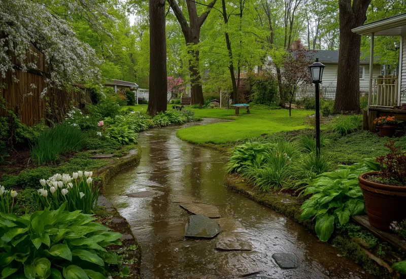 Why Does My Yard Stay Wet After Rain?